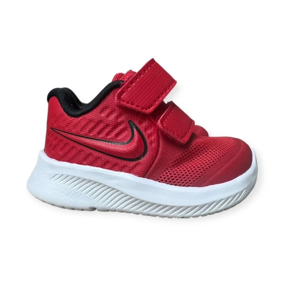 Nike Star Runner 3 Infant Toddler Red Running Shoes Size 2C